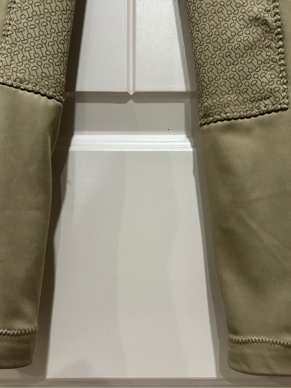 Kids Knee Patch Riding Sport Tan Equestrian Breeches for Horse Riding - Picture 10 of 12